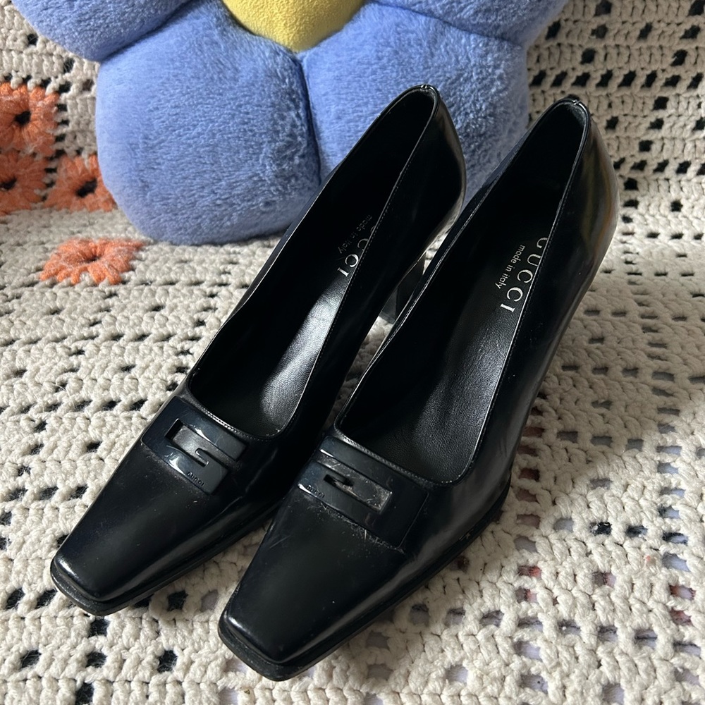 Gucci Black 7 1/2 Heels